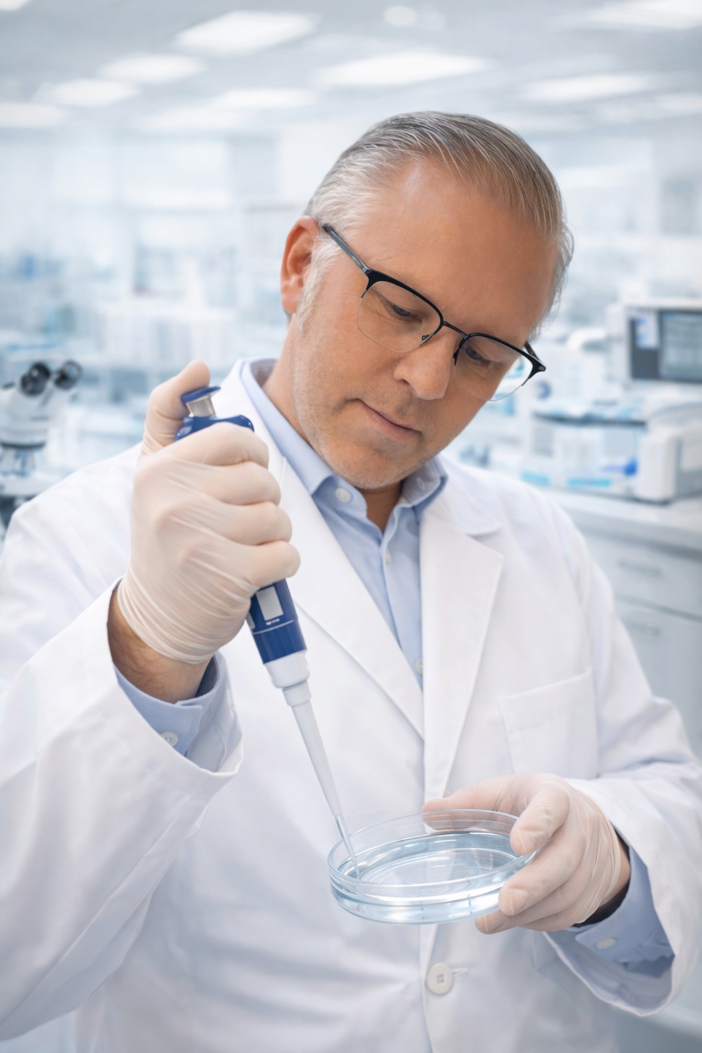 Andreas Schmitz, M. Sc., Geschäftsführer und Sachverständiger von Earl Chemicals, im Labor